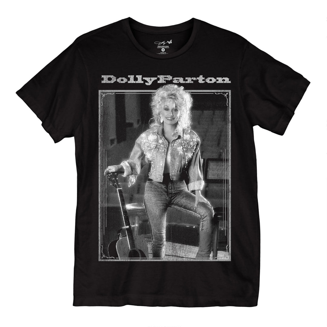 Dolly Parton Dolly And Guitar Unisex T-Shirt – Goodie Two Sleeves