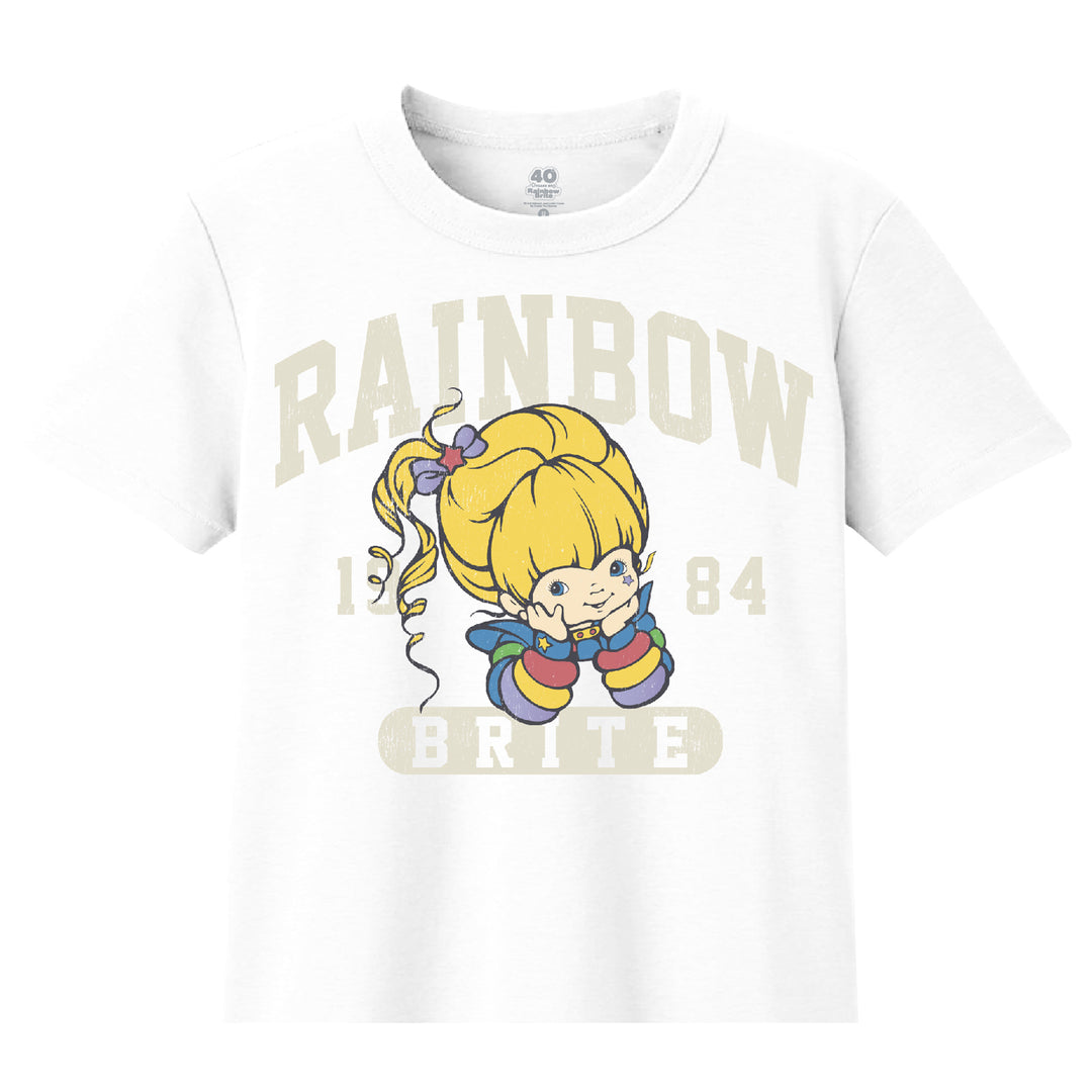 Rainbow Brite Collegiate Baby Tee – Goodie Two Sleeves