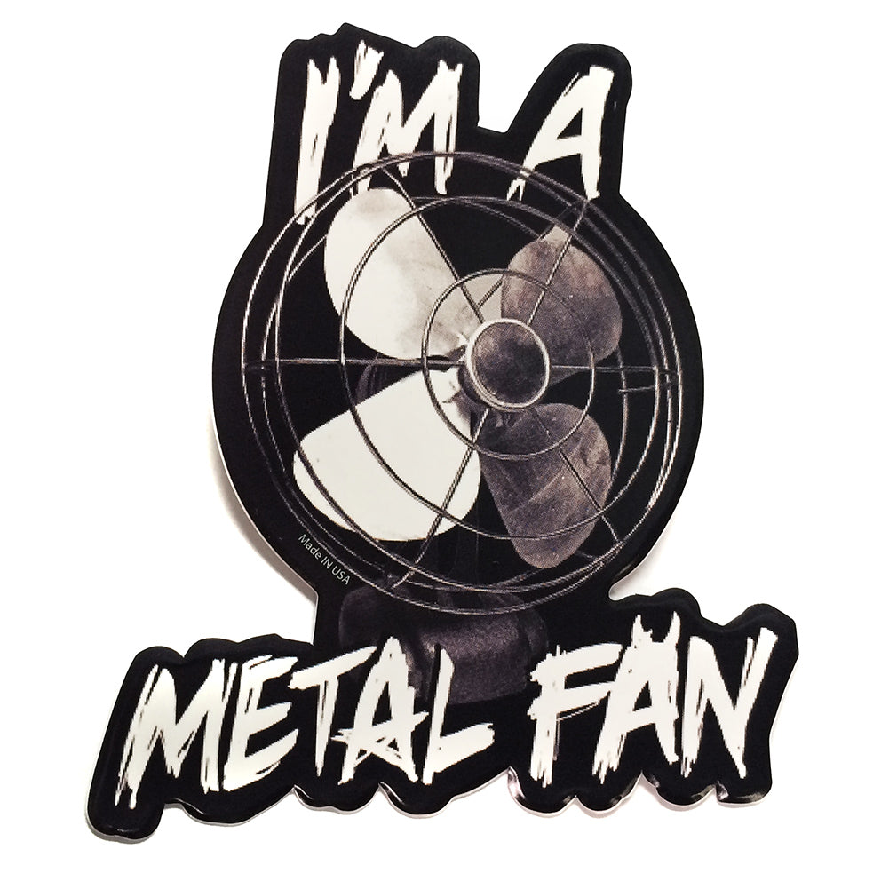 Metal Fan Sticker – Goodie Two Sleeves
