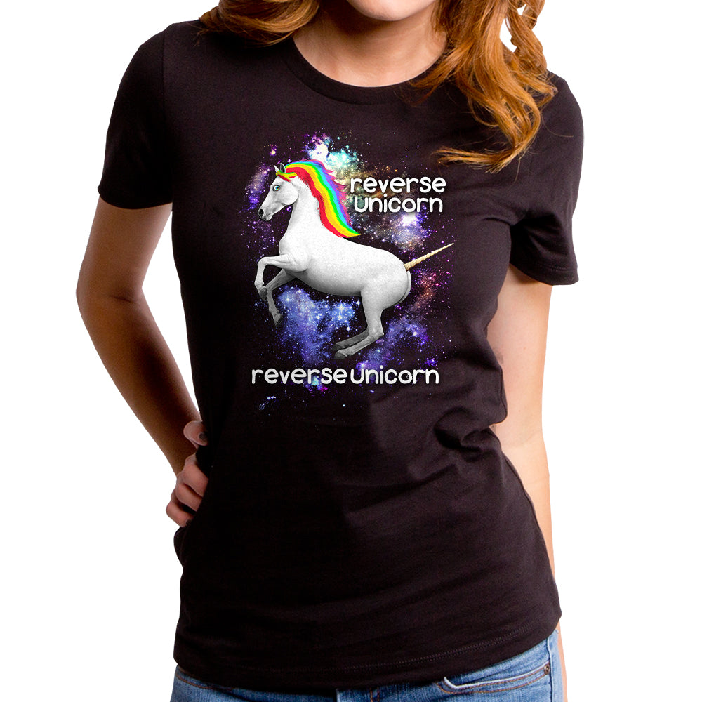 Monster Digital Reverse Unicorn Women s T Shirt Black XL